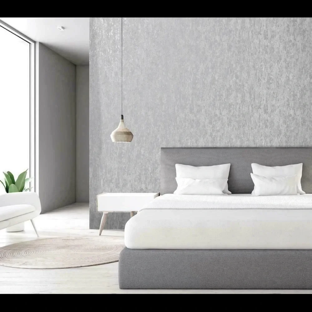 New! 2 rolls Industrial Texture Wallpaper-Gray by Holden Pattern 12840 Batch W